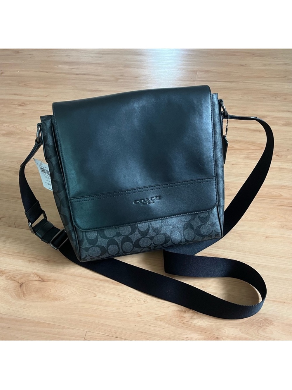 Coach Huston Signature Charcoal Black # 573 - Picture 6 of 13